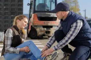 Female Worker Injured on Site