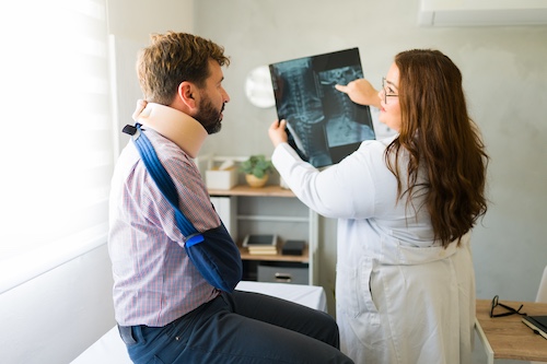 Injured Man and Female Doctor - Choose Your Own Doctor